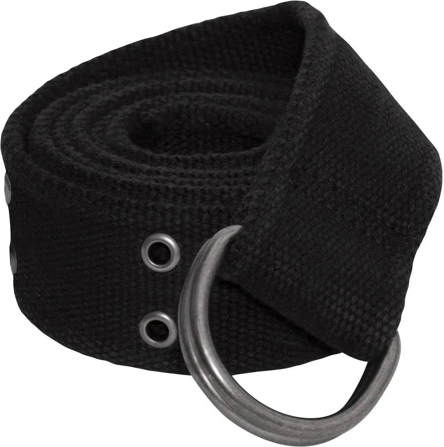Vintage D-ring Belt - Black / m