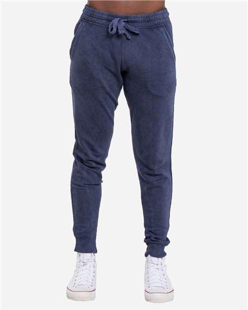 Rear View of Vintage Denim Vintage Joggers - LST009