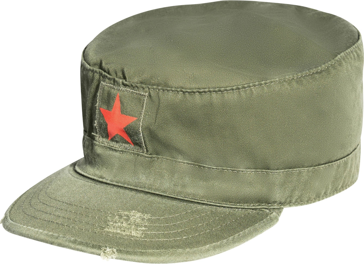Vintage Fatigue Cap W/ Red Star