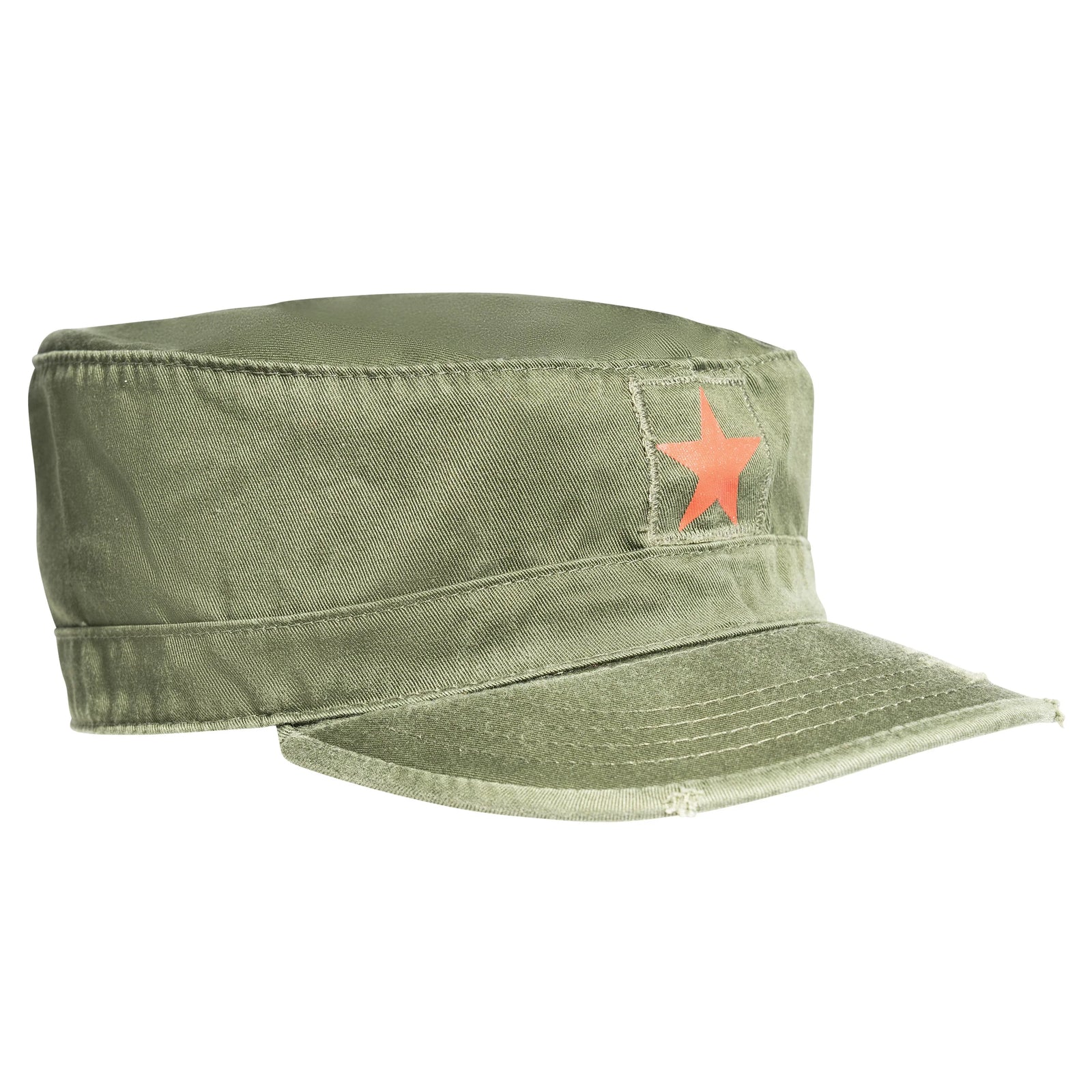 Vintage Fatigue Cap W/ Red Star - s