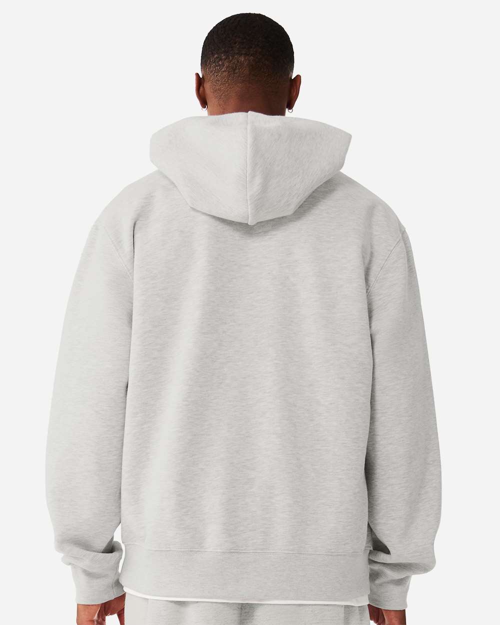 Vintage Heather Grey Unisex 10 oz Full-Zip Hoodie Sweatshirt - 4739 plain