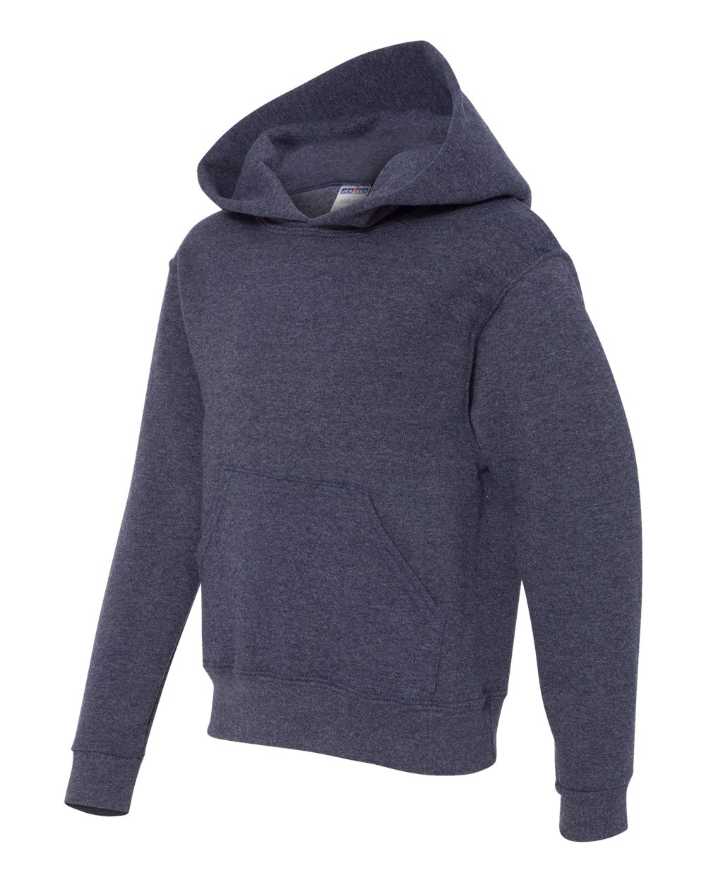 Vintage Heather Navy NuBlend® Youth Hooded Sweatshirt - 996YR