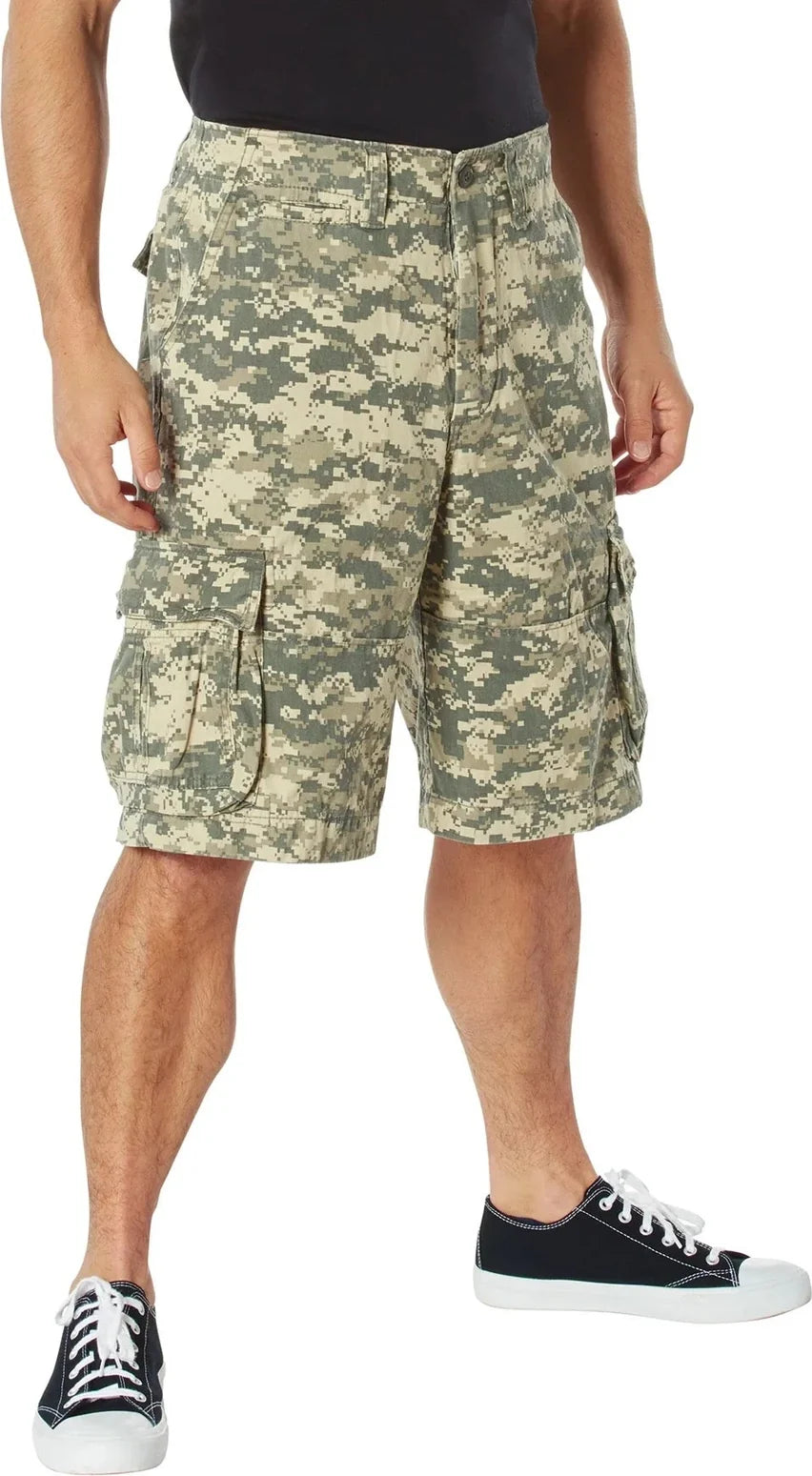 Vintage Infantry Utility Cargo Shorts