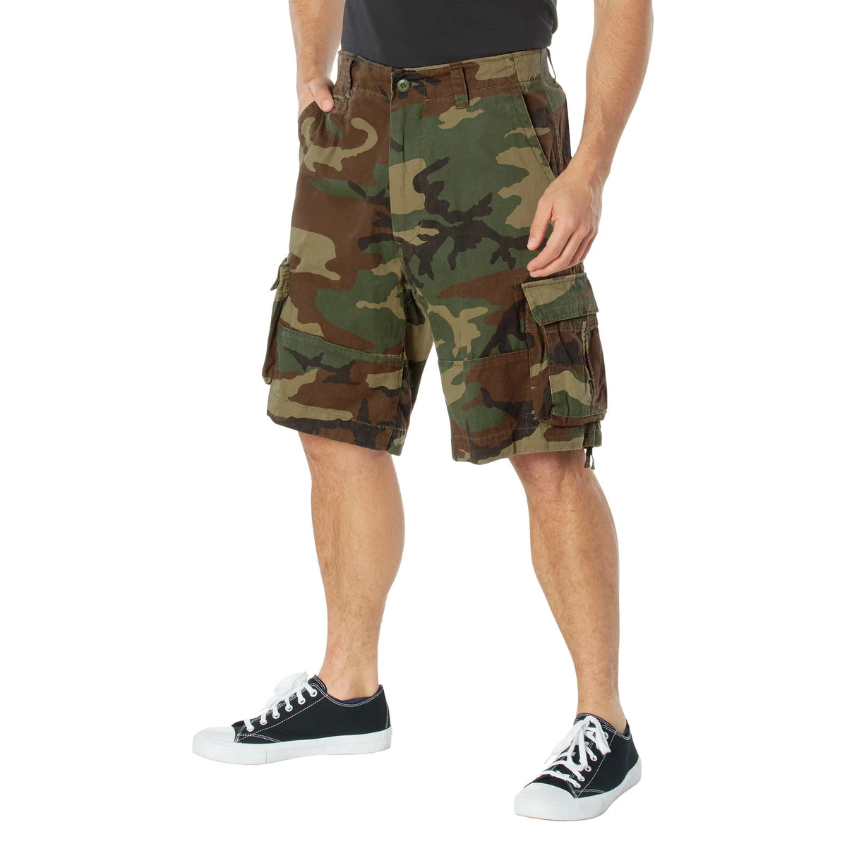 Vintage Infantry Utility Cargo Shorts