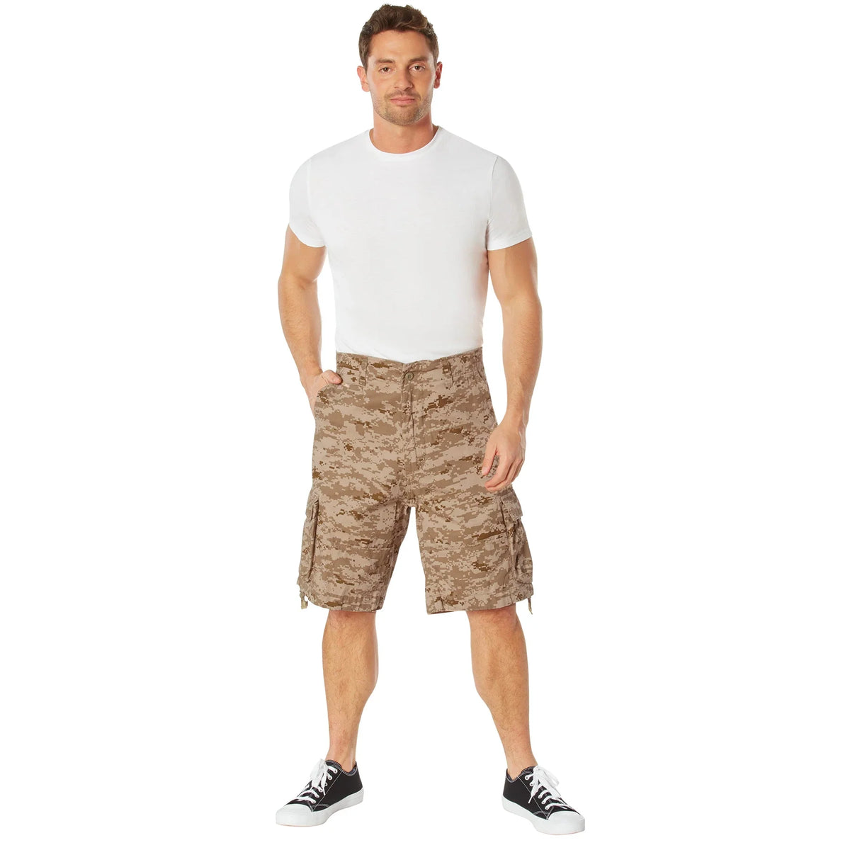 Vintage Infantry Utility Cargo Shorts