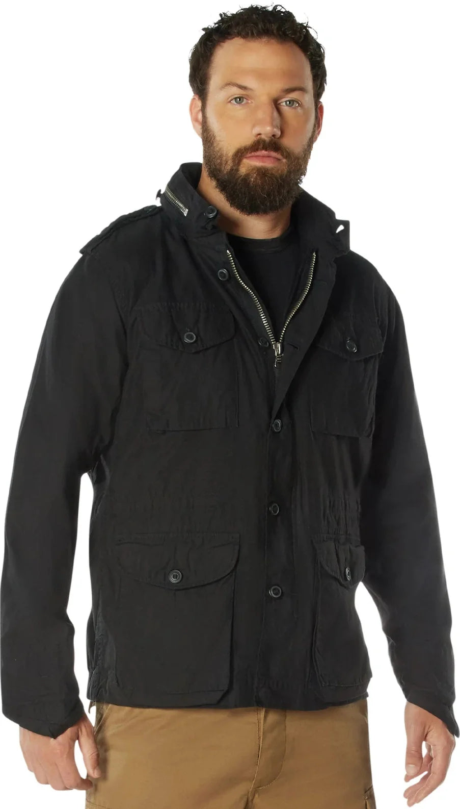 Vintage Lightweight M-65 Field Jacket - Black / s