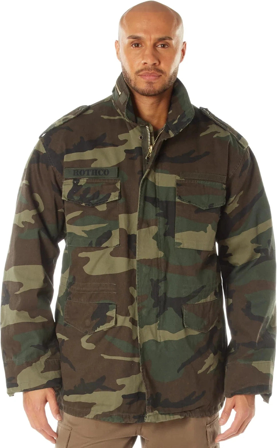 Vintage M-65 Field Jacket - Woodland Camo / Xs