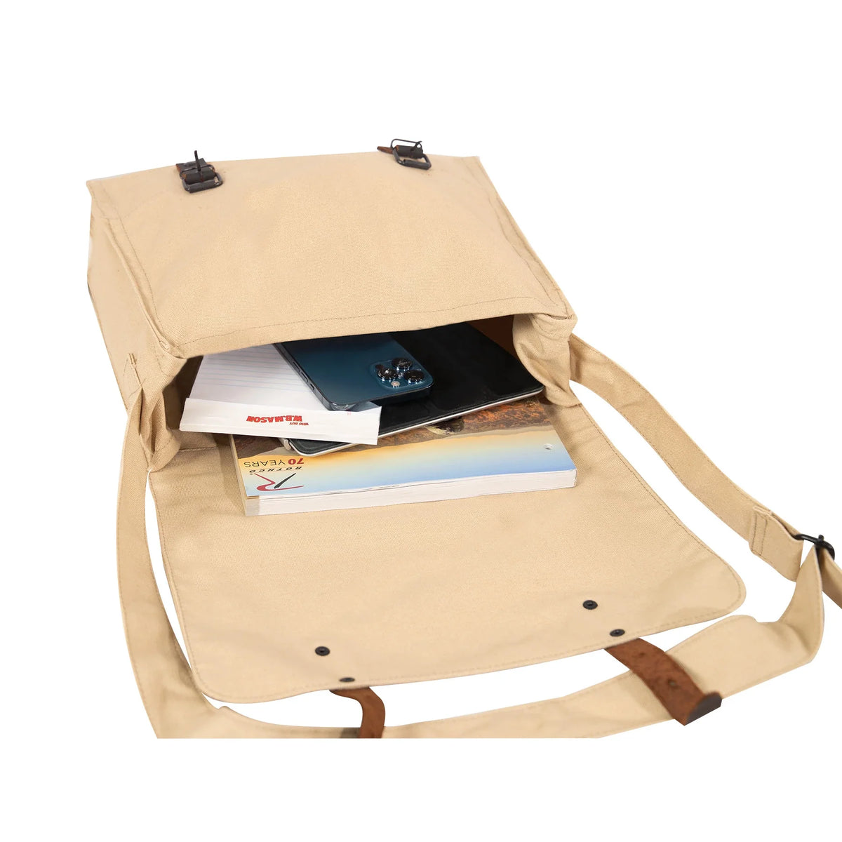 Vintage Medic Canvas Bag with Cross