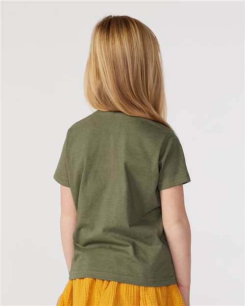 Vintage Military Green Toddler Fine Jersey Tee - 3321
