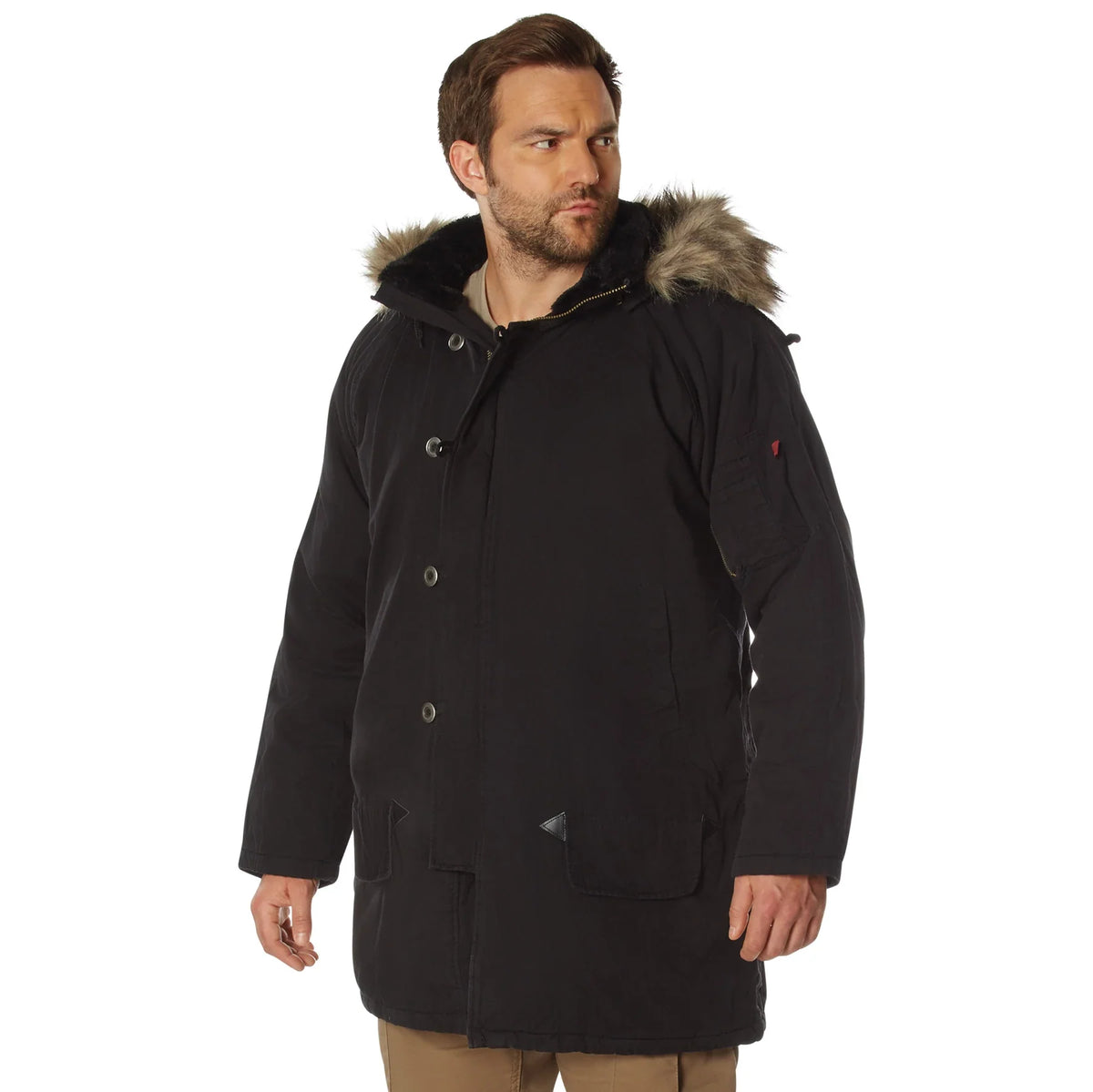 Vintage N-3b Parka - Black / s