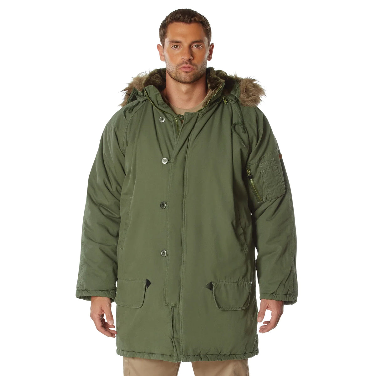Vintage N-3b Parka - Olive Drab / Xs