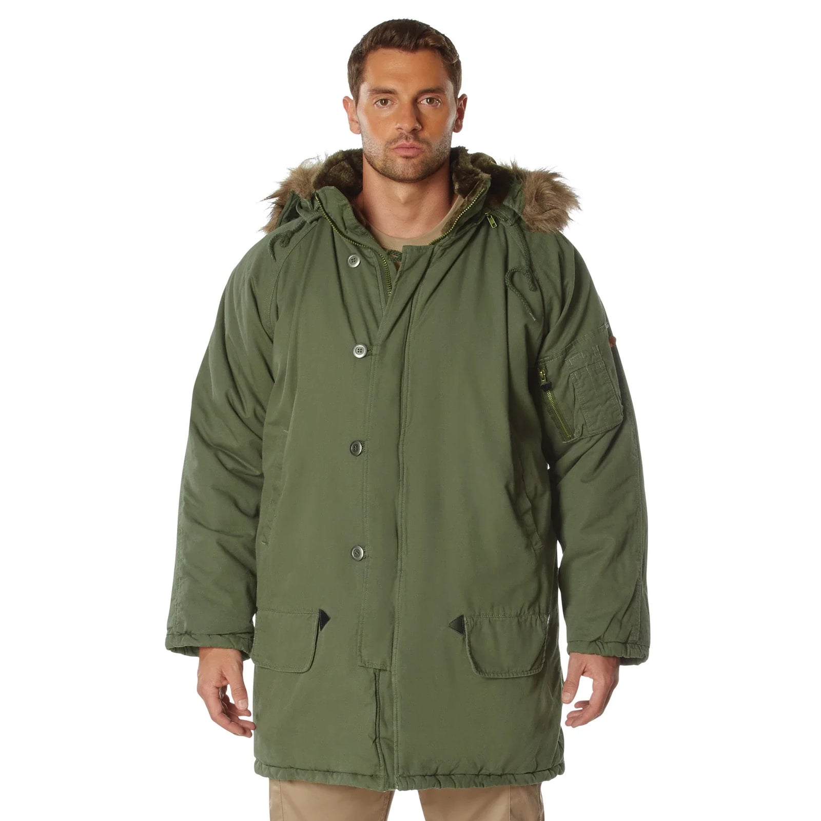 Vintage N-3b Parka - Olive Drab / Xs