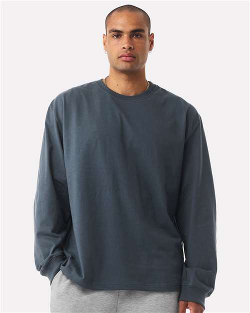 Vintage Navy 7.5 oz Heavyweight Long Sleeve Tee - 4651