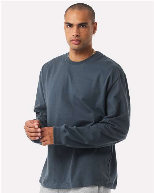 Vintage Navy 7.5 oz Heavyweight Long Sleeve Tee - 4651