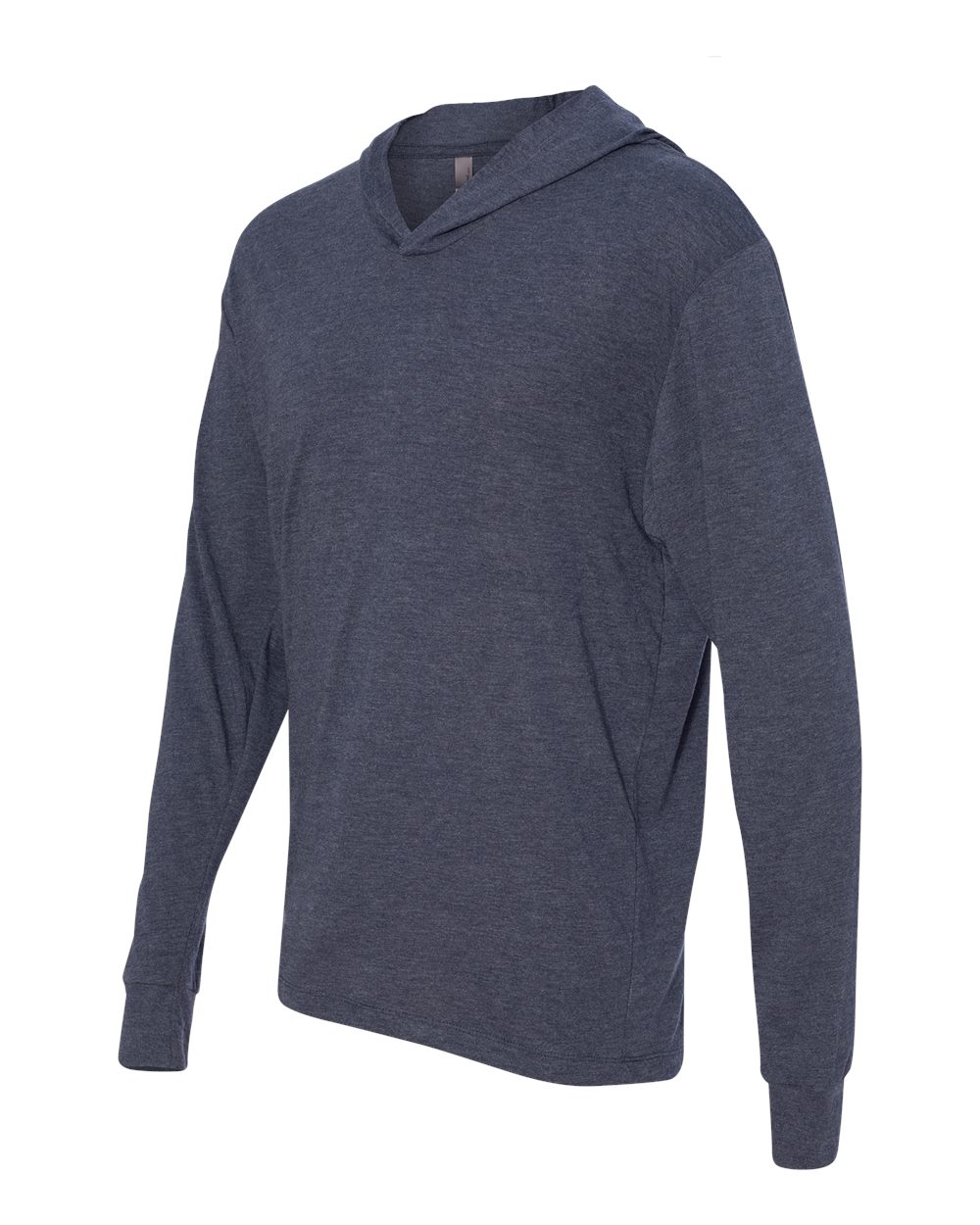 Vintage Navy Triblend Hooded Long Sleeve Pullover - 6021