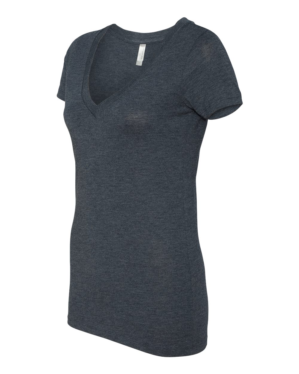 Vintage Navy Women’s Triblend Deep V-Neck T-Shirt - 6740