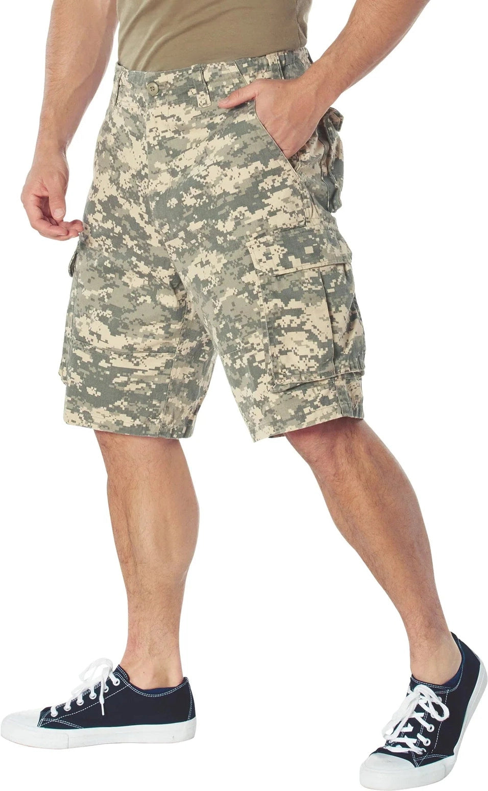 Vintage Paratrooper Cargo Shorts - Acu Digital Camo / s