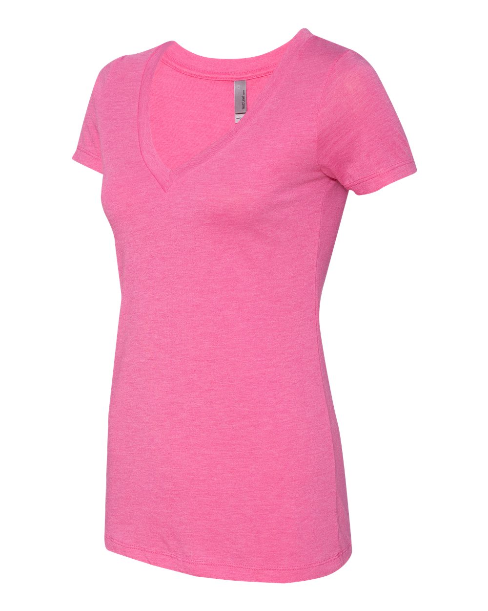 Vintage Pink Women’s Triblend Deep V-Neck T-Shirt - 6740