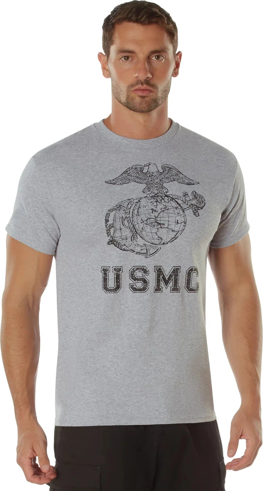 Vintage Usmc Eagle Globe & Anchor T-shirt - s