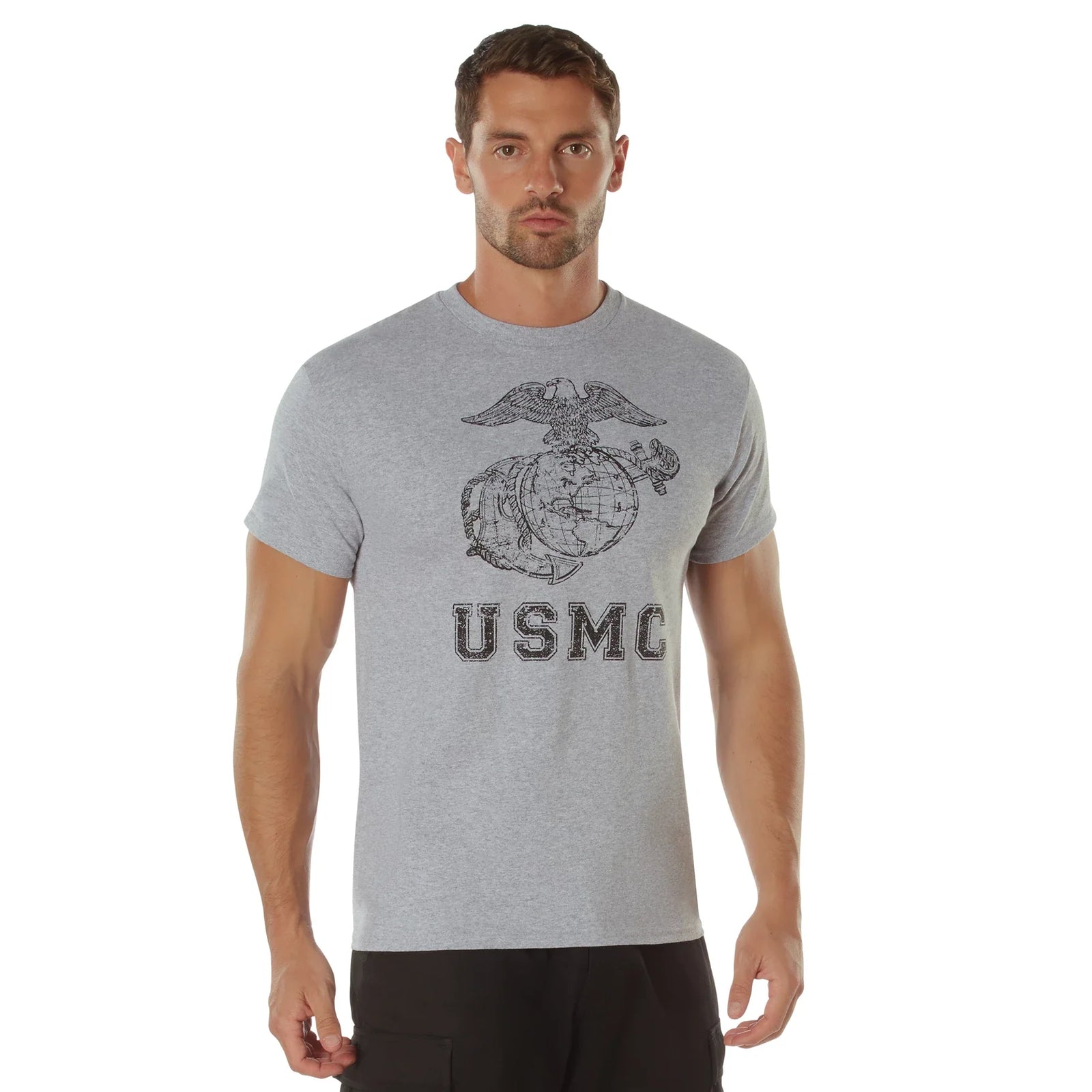 Vintage Usmc Eagle Globe & Anchor T-shirt - s