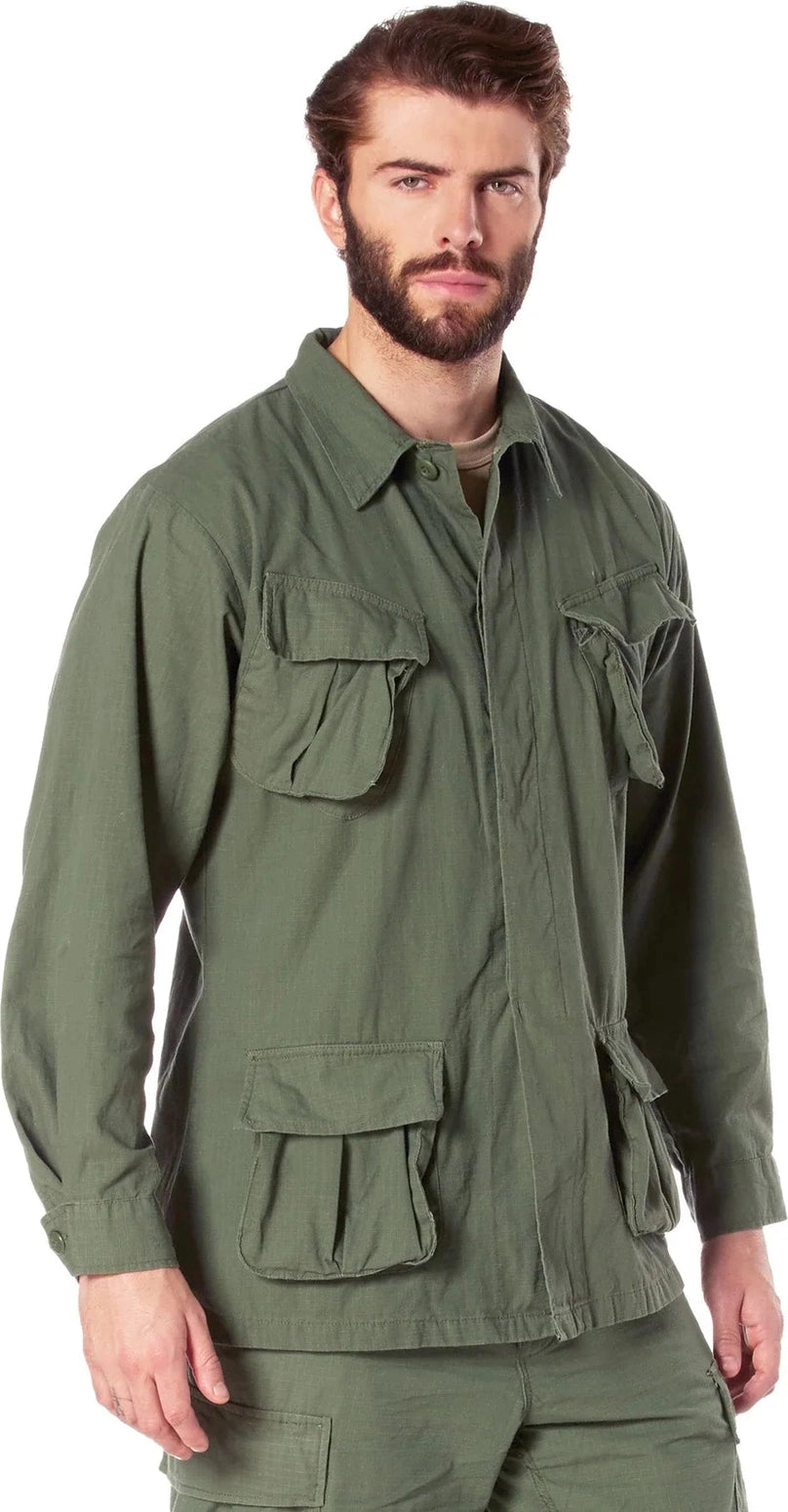 Vintage Vietnam Fatigue Rip-stop Shirt