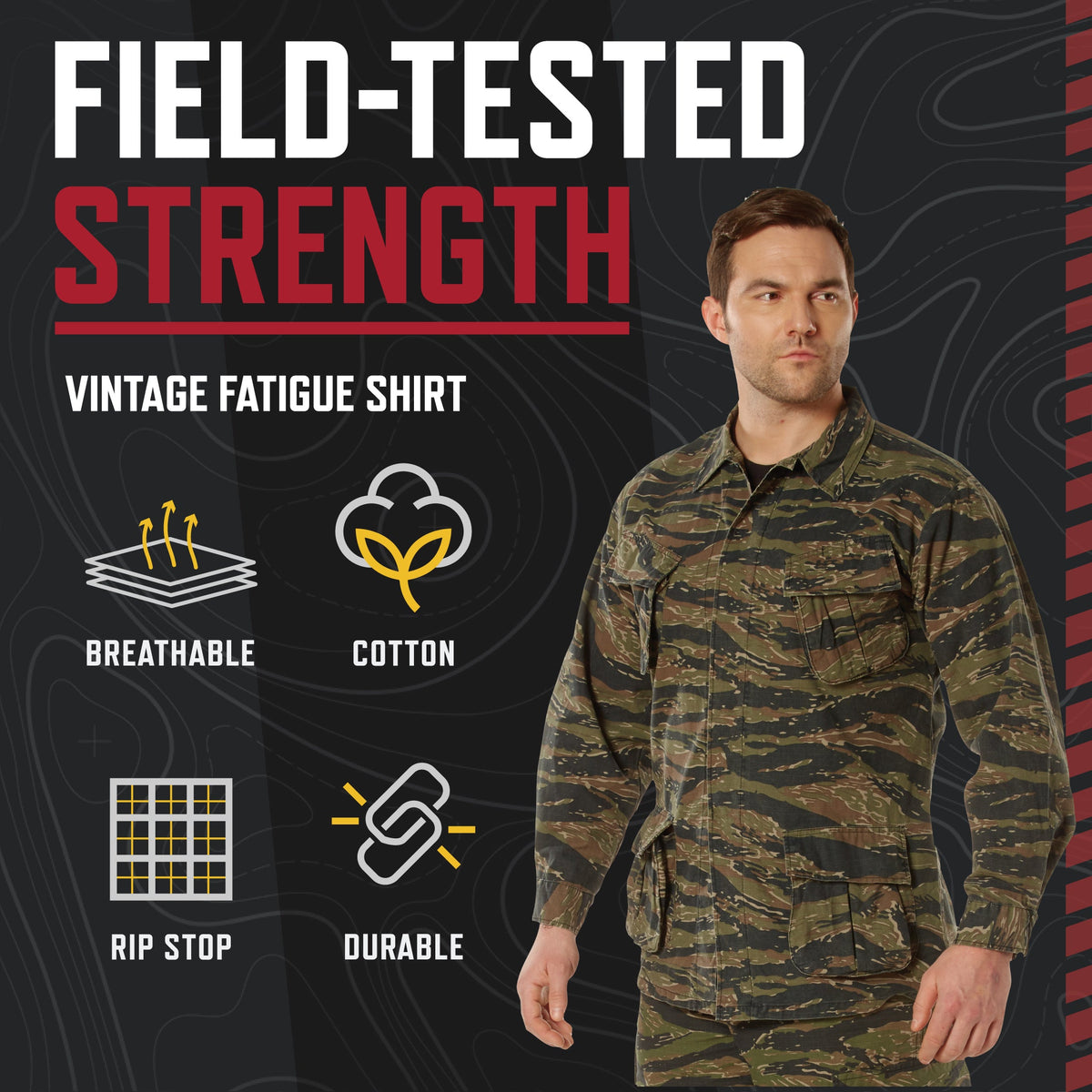 Vintage Vietnam Fatigue Rip-stop Shirt