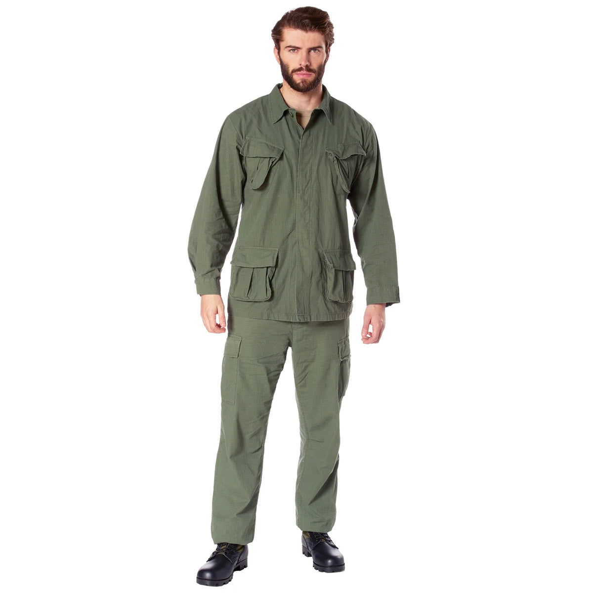 Vintage Vietnam Fatigue Rip-stop Shirt