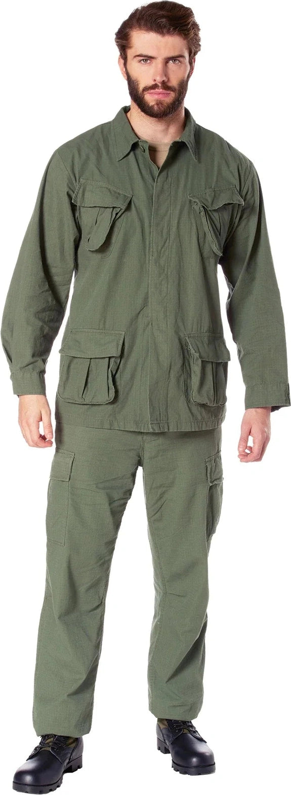 Vintage Vietnam Fatigue Rip-stop Shirt