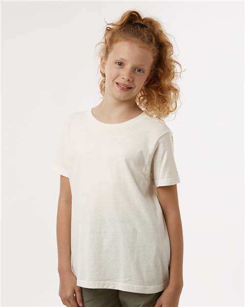 Vintage White Youth Fine Jersey T-Shirt - 235