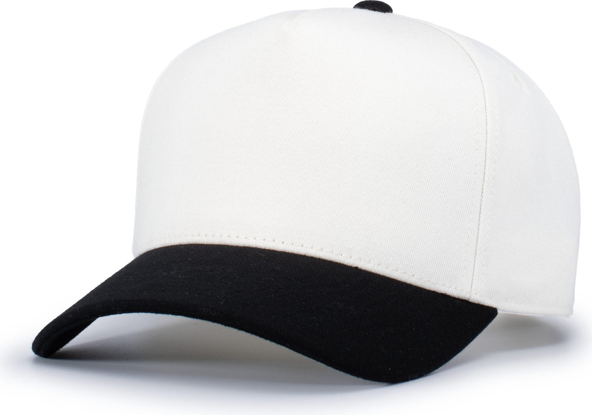 VINTAGE WHITE/BLACK HERITAGE 5-PANEL SNAPBACK
