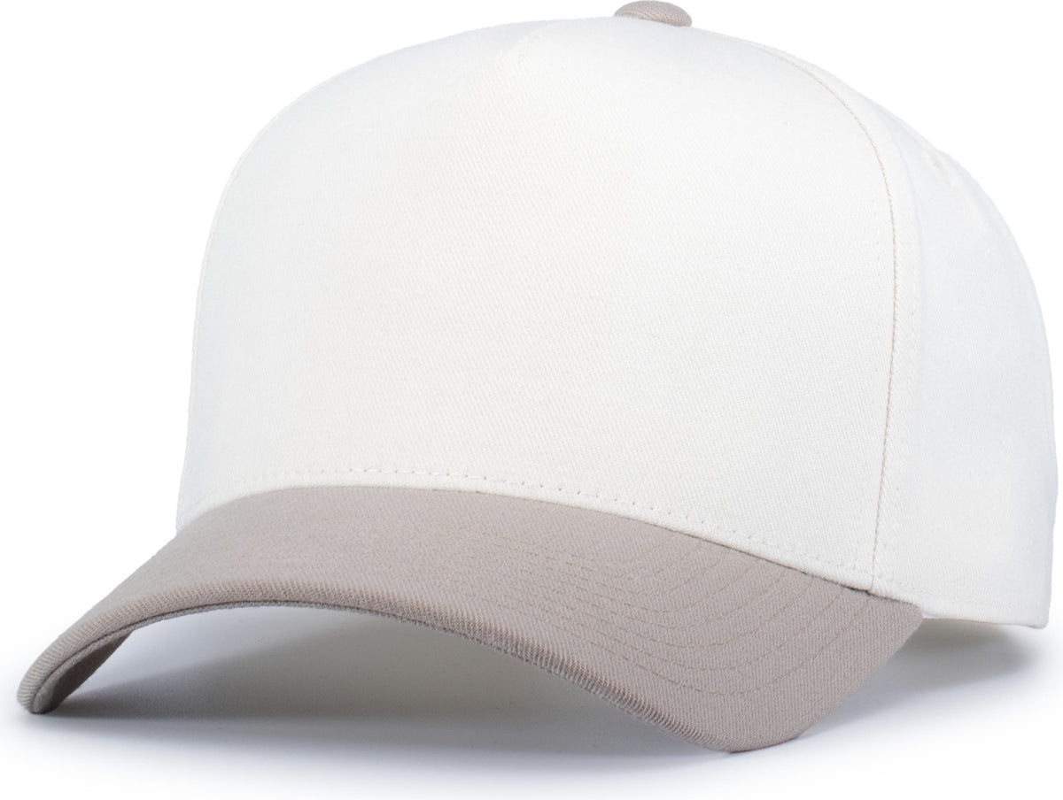 VINTAGE WHITE/KHAKI HERITAGE 5-PANEL SNAPBACK
