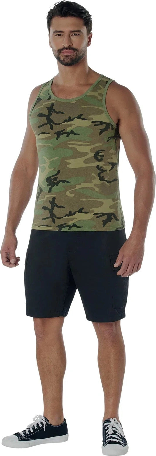 Vintage Woodland Camo Tank Top