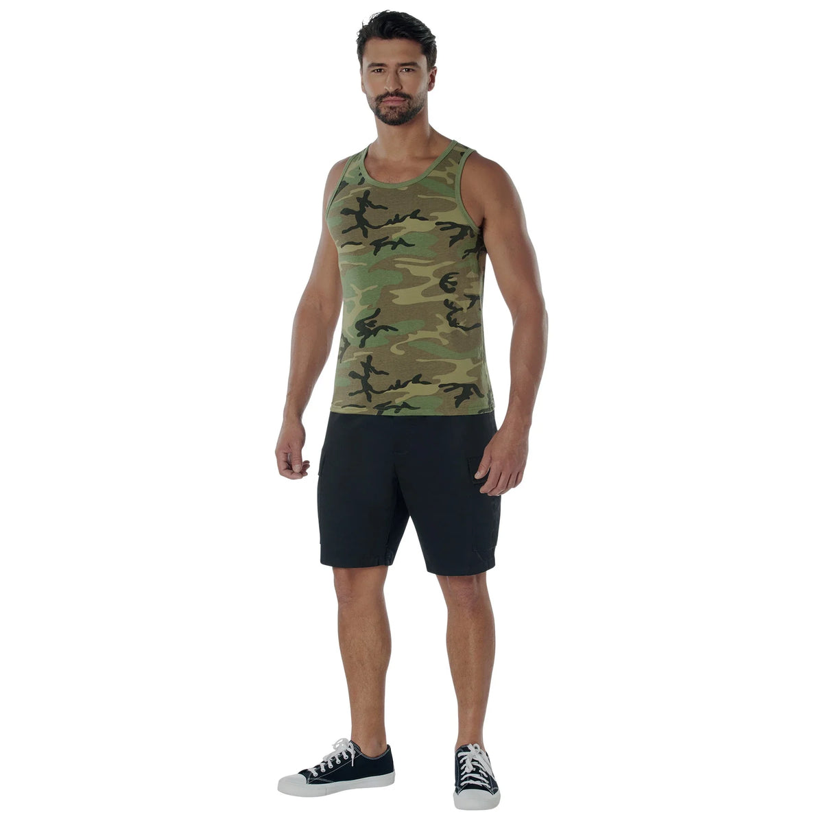 Vintage Woodland Camo Tank Top