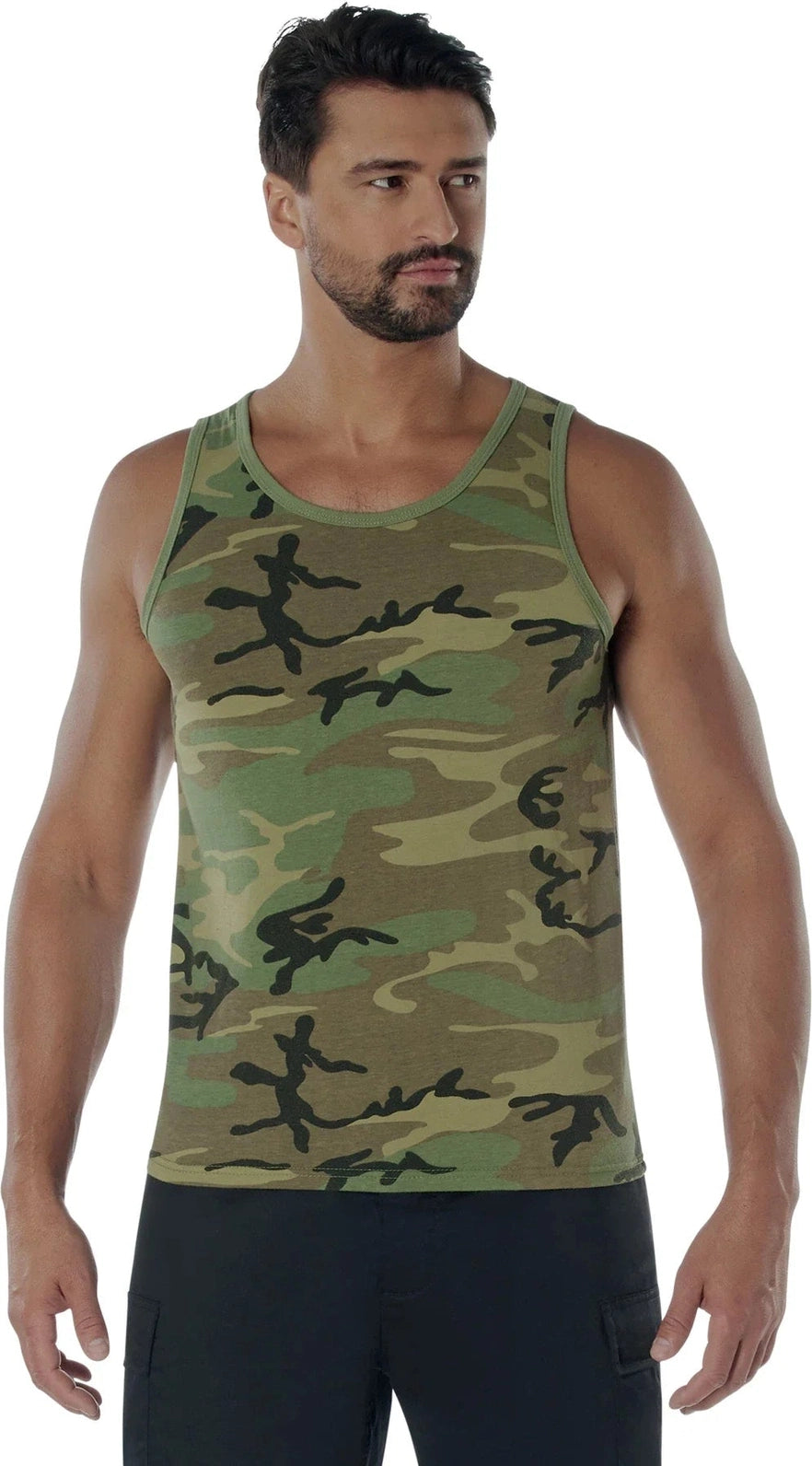 Vintage Woodland Camo Tank Top - s
