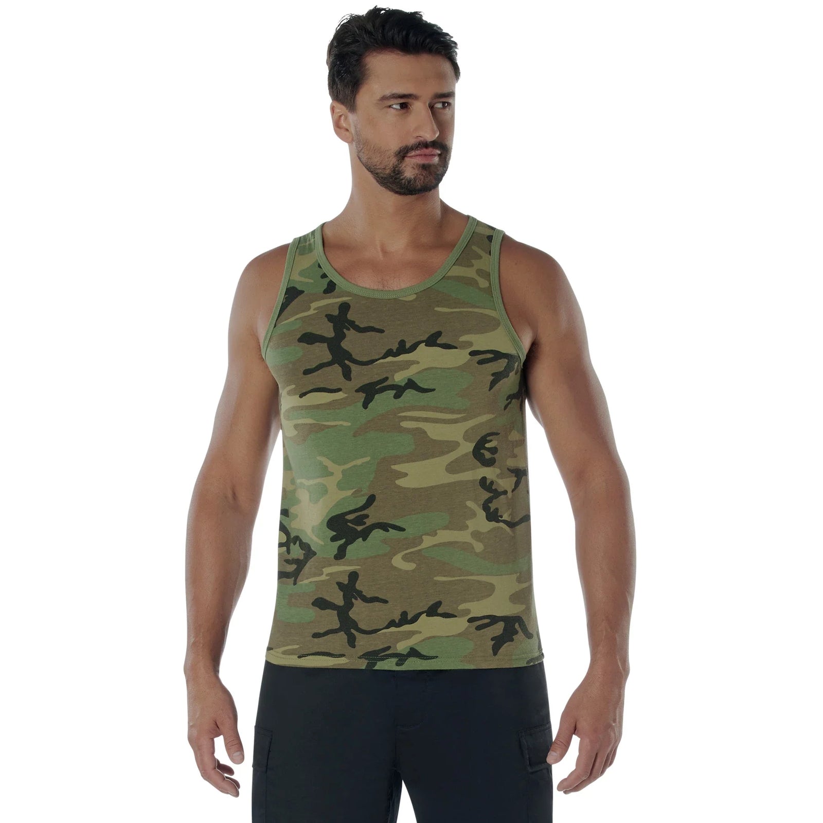Vintage Woodland Camo Tank Top - s