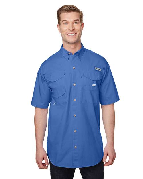 Vivid Blue Bonehead™ Short Sleeve Shirt - 7130