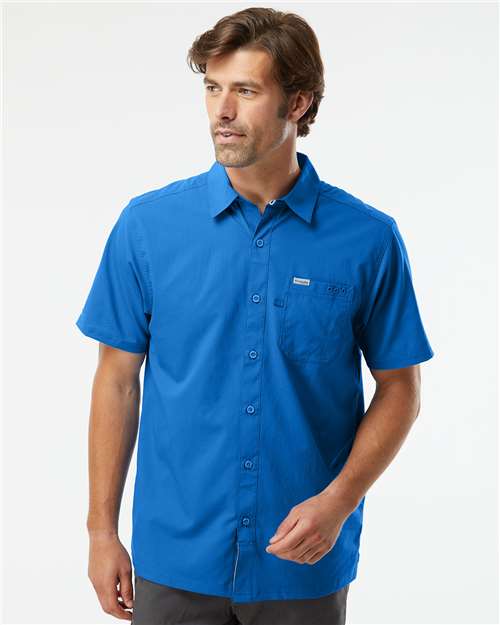 Vivid Blue PFG Slack Tide™ Camp Shirt - 212484