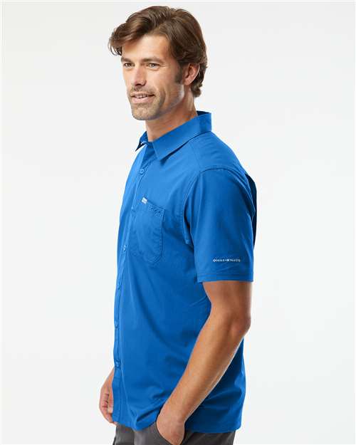 Vivid Blue PFG Slack Tide™ Camp Shirt - 212484