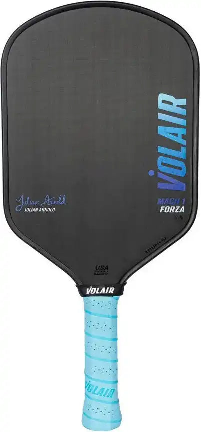 Volair Mach 1 Forza 14mm Pickleball Paddle - Black