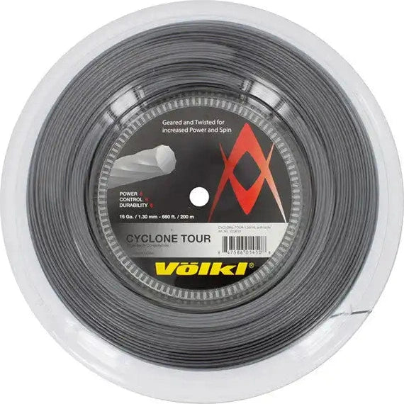 Volkl Cyclone Tour Reel 660’ Tennis String - Gray - 17