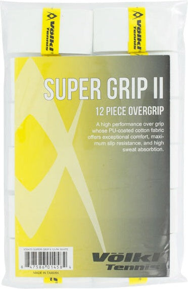 Volkl Super Grip Ii Overgrip (12x) - White