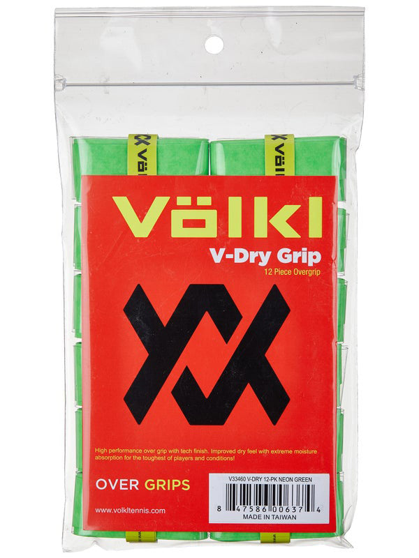 Volkl v Dry Overgrip (12x) (black) - Grn / Os