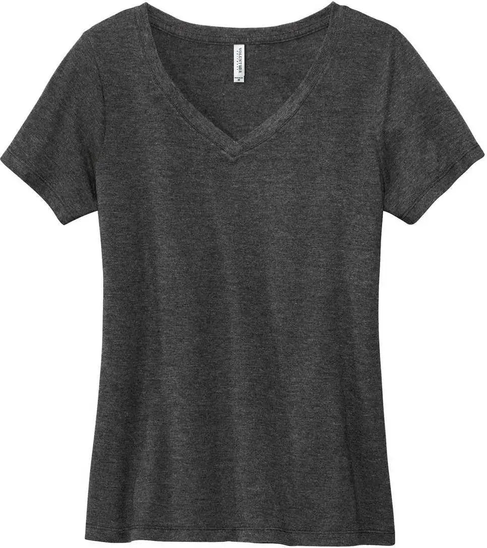 Volunteer Knitwear Lvl45v Women’s Daily V-neck Tee - Dark Heather Grey