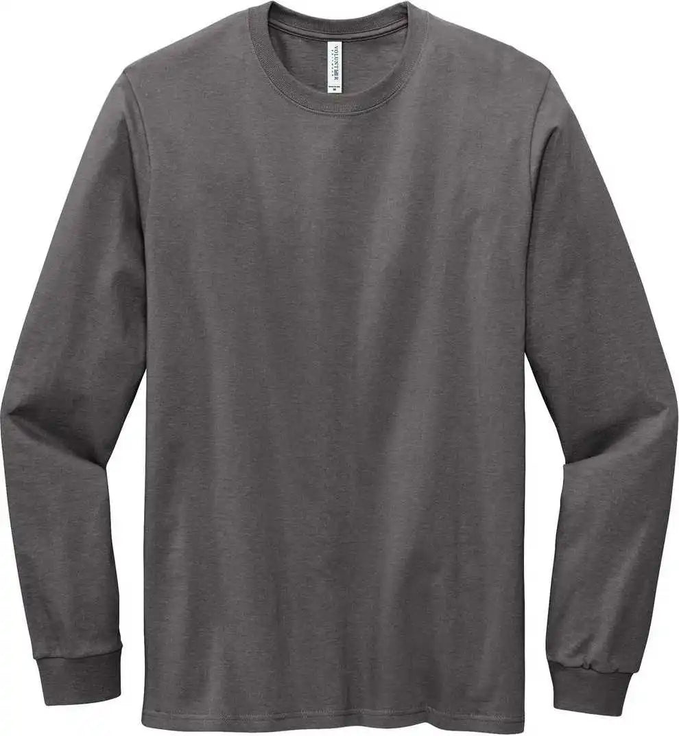 Volunteer Knitwear Vl100ls All-american Long Sleeve Tee - Grey Steel