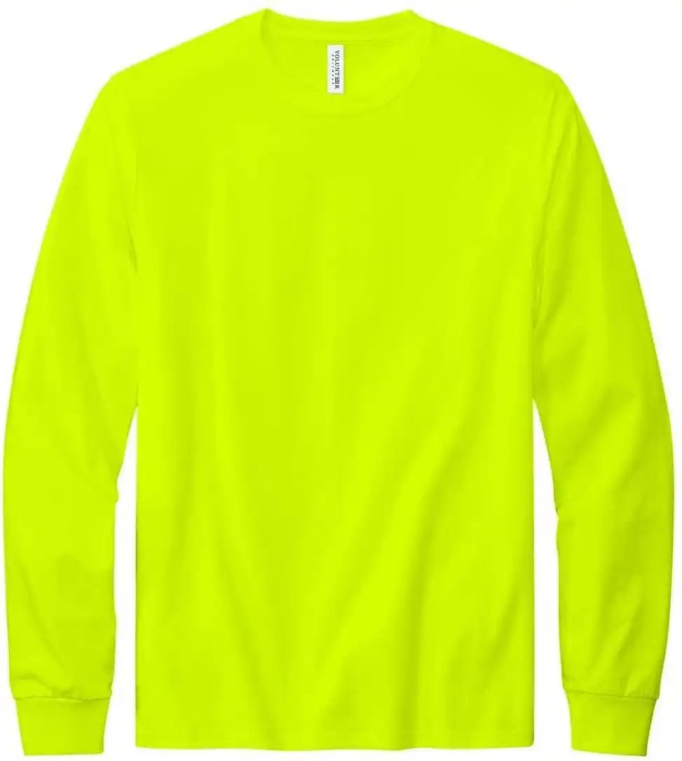 Volunteer Knitwear Vl100ls All-american Long Sleeve Tee - Safety Green