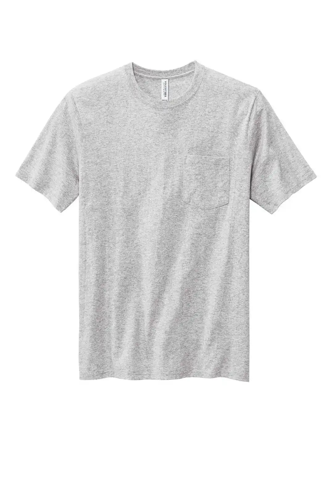 Volunteer Knitwear Vl100p All-american Pocket Tee - Athletic Heather