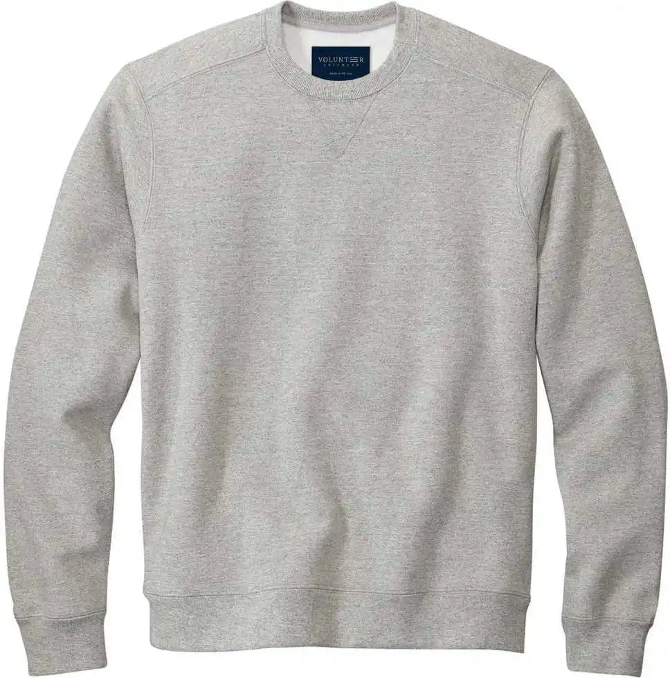 Volunteer Knitwear Vl130 Chore Fleece Crewneck - Heather Grey
