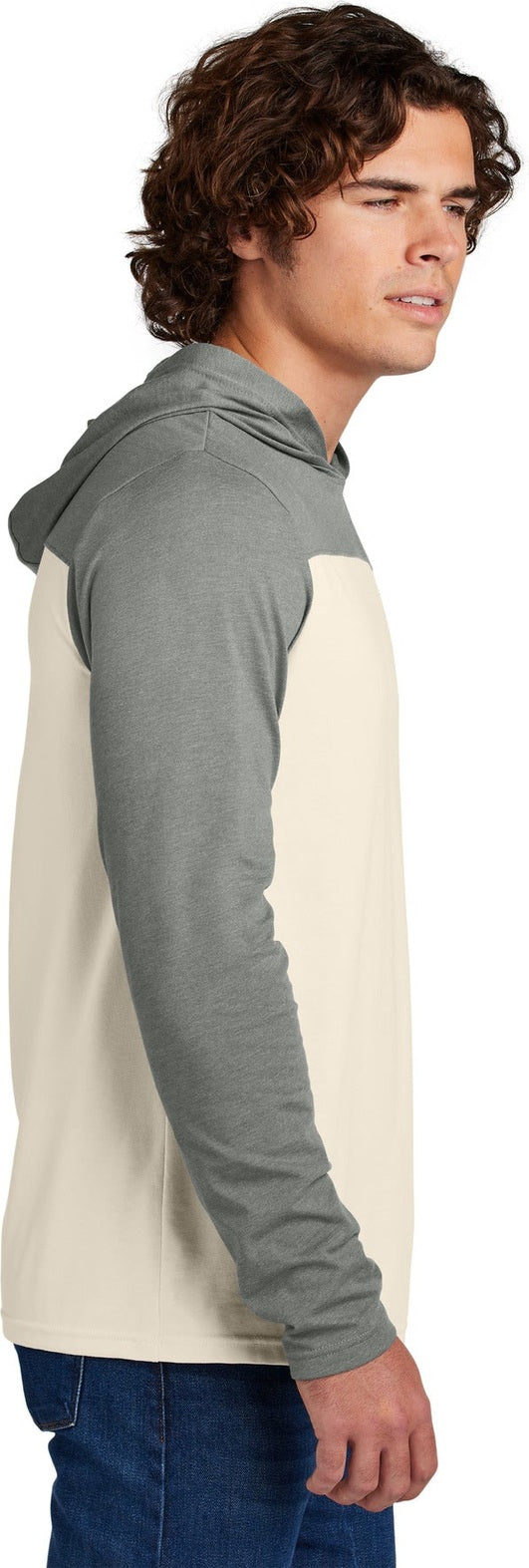 VtgH/Ecru Sport-Tek Halftime Long Sleeve Hoodie ST6044