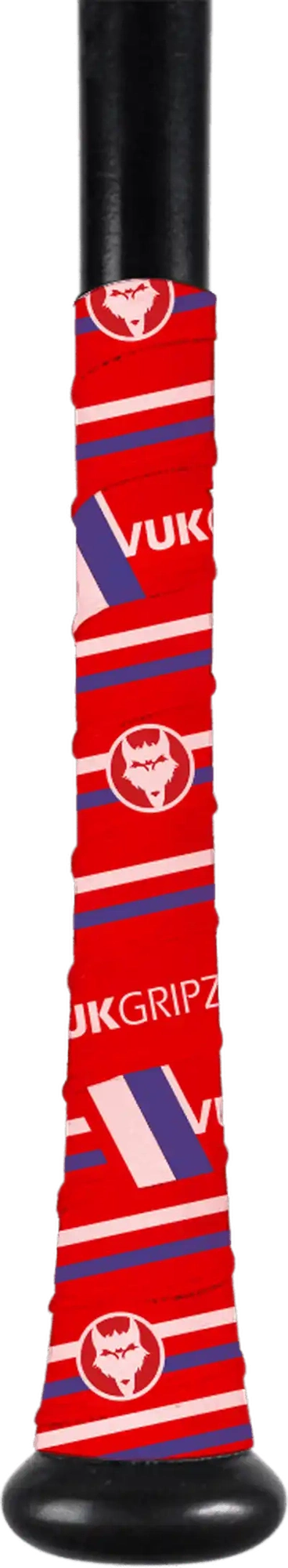 Vukgripz Mach 1 Usa Baseball Bat Grip Tape - Red White