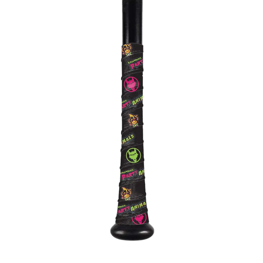 Vukgripz Party Animals Baseball Bat Grip - Black Hot Pink